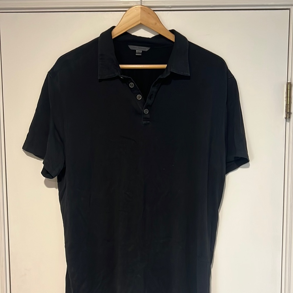 John Varvatos collection silk blend polo XL